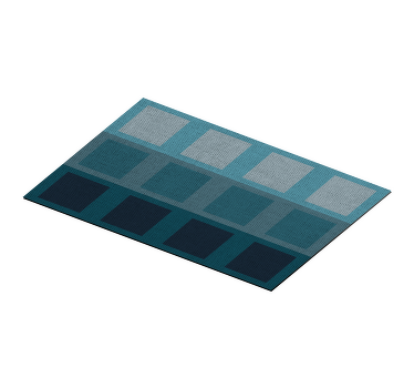 Platzdeckchen modern mit blauen Quadraten - TenStickers