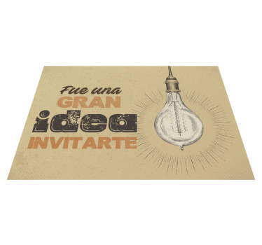 Manteles individuales frase para invitados - TenVinilo