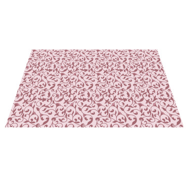 Mantel individual de flores de ramas rosas - TenVinilo