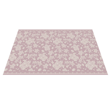 Mantel individual tortuga hawaianas y palmera - TenVinilo