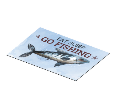 Tischset Fisch Eat Sleep Go Fishing - TenStickers