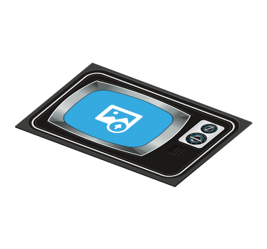 Tischsets originell Tv anpassbares foto - TenStickers