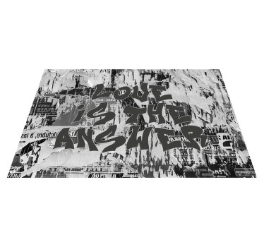 Mantel individual frase el amor es la respuesta - TenVinilo