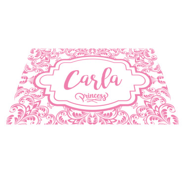 Mantel individual infantil de navidad con nombre - TenVinilo