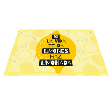 Mantel individual frase si la vida te da limones - TenVinilo