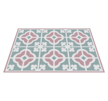 Mantel individual azulejos tonos pastel - TenVinilo