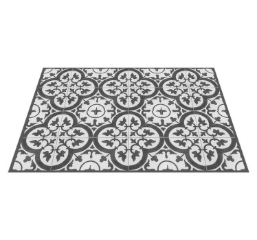 Ornamental cement tiles home placemats - TenStickers