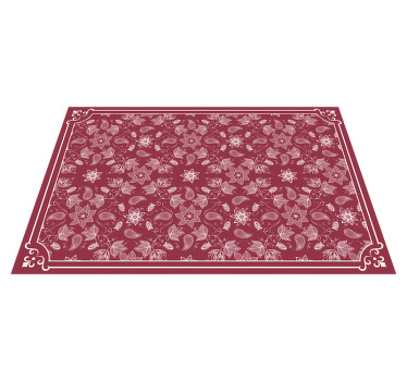 美丽的佩斯利花佩斯利餐垫 - TenStickers