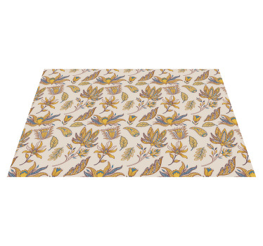 Mantel individual original flores tropicales - TenVinilo