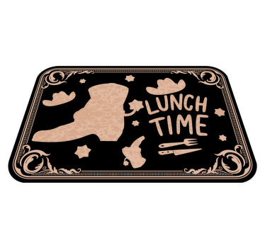 Hat and boots pattern Other colors placemats - TenStickers