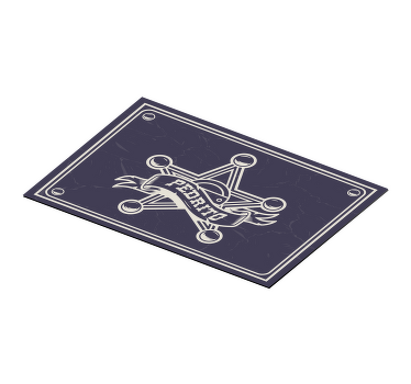 Tischset Muscheln Sheriff mit Namen - TenStickers