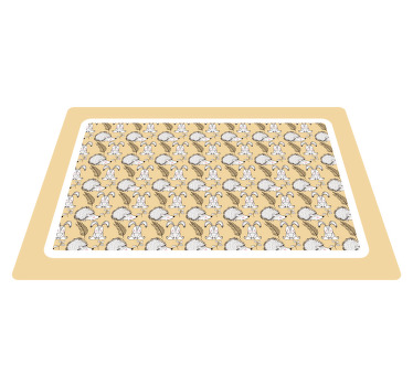 Mantel individual puercoespines y conejos - TenVinilo