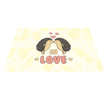 Platzset Stachelschwein Stachelschwein verliebt - TenStickers