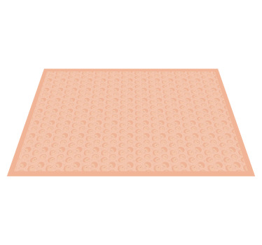 Individuais de mesa Padrão porco-espinho - TenStickers