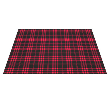Mantel individual patrón navideño tartán - TenVinilo