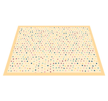 Mantel individual moderno puntos coloridos - TenVinilo