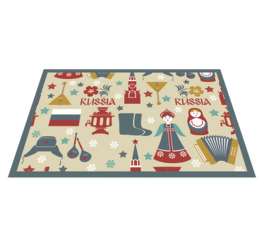 Mantel individual patrón catedral Moscú - TenVinilo