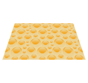 Mantel individual patrón sol de los 70 - TenVinilo