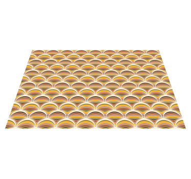 Individuais de mesa de texturas Padrão dos anos 70 - TenStickers