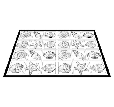 Morsko življenje in školjke morsko življenje pogrinjki - TenStickers