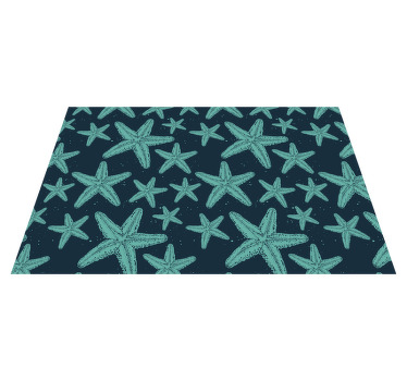 Mantel individual estrellas mar turquesa - TenVinilo