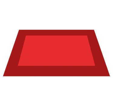 深红色，带有较浅的中层现代餐垫 - TenStickers