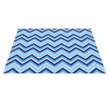 Individuais de mesa modernos Padrão chevron de blues diferente - TenStickers
