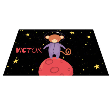 Little monkey with stars Personalised placemats - TenStickers
