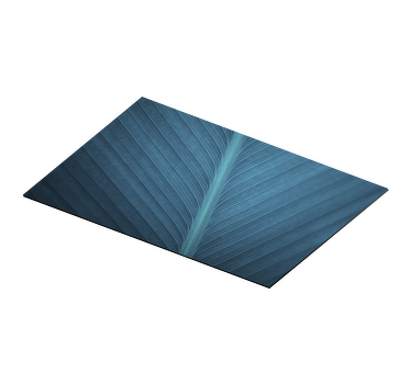 Platzdeckchen modern großes blaugraues Blatt - TenStickers