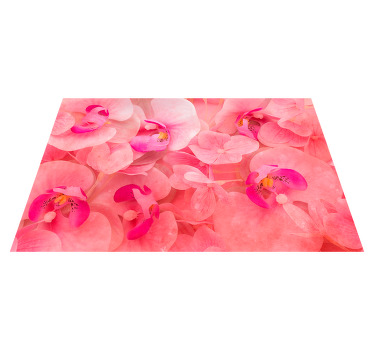 Pink flowers with a yellow middle placemats - TenStickers