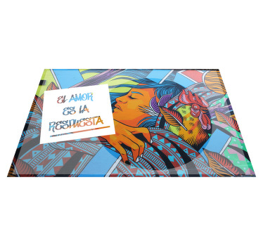 Mantel individual original El amor es la respuesta - TenVinilo