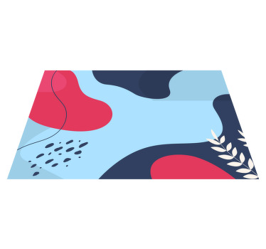 墨菲斯风格蓝色几何现代餐垫 - TenStickers