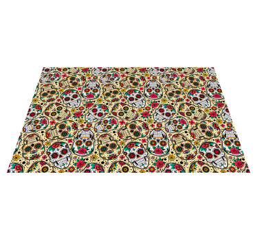 Podkładki na stół nowoczesne Zestaw czaszek - TenStickers