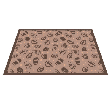 Donuts and coffee original placemats - TenStickers