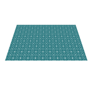 Subtle turquoise ornament original placemats - TenStickers