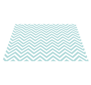 Mantel individual original Patrón de zig zag turquesa - TenVinilo