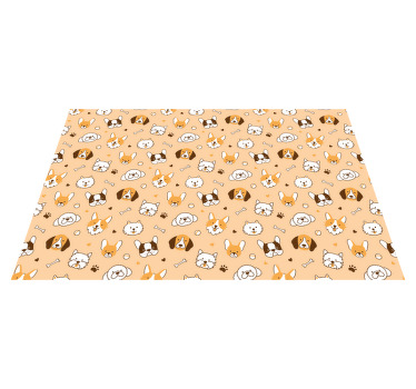 Mantel individual original Variedad de perros - TenVinilo