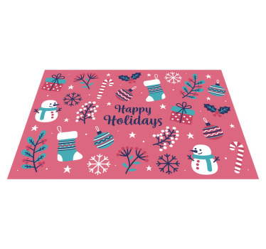 Individuais de mesa de Natal Boas festas - TenStickers