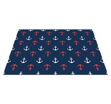 Manteles individuales originales Anclas rojas y blancas - TenVinilo