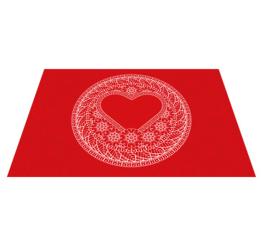 Set de table original Mandala de coeur - TenStickers