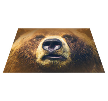 Individuais de mesa de outras cores Cara de urso - TenStickers