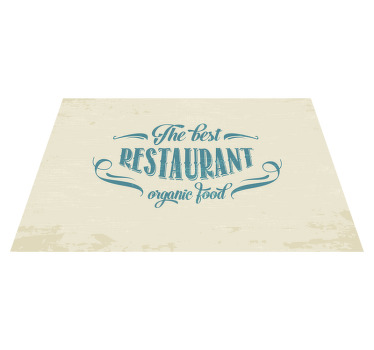 Vintage text restaurant placemats - TenStickers