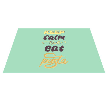 Keep calm pasta quote placemats - TenStickers