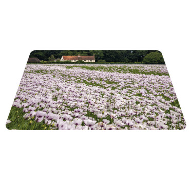 Eleganckie podkładki na stół Białe pole maku - TenStickers