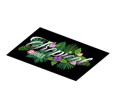 Tischset mit Namen Tropischer sommer - TenStickers