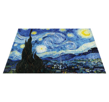 Mantel individual original La noche estrellada de van gogh - TenVinilo
