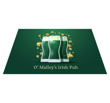 Irish Pub Personalised placemats - TenStickers