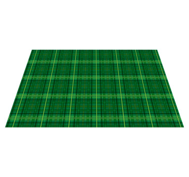 Green tartan textured placemats - TenStickers
