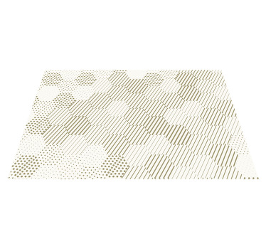 Mantel individual moderno Elegante hexágono - TenVinilo