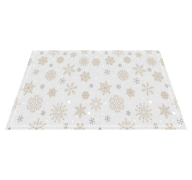 Mantel individual navideño Patrón de copos de nieve - TenVinilo
